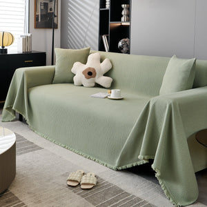 Waterproof Scratch Proof Herringbone Large Throw Blanket for Couch, Chenille Couch Cushion Covers for Pets