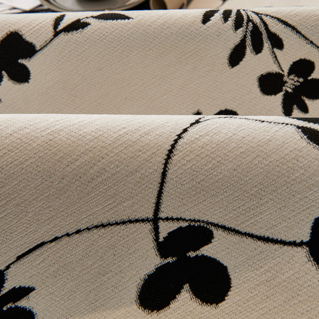 Floral Chenille Couch Cover, Non-Slip Sofa Slipcover Protector for Furniture