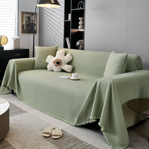 Waterproof Scratch Proof Herringbone Large Throw Blanket for Couch, Chenille Couch Cushion Covers for Pets