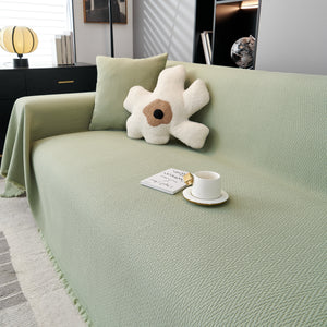 Waterproof Scratch Proof Herringbone Large Throw Blanket for Couch, Chenille Couch Cushion Covers for Pets