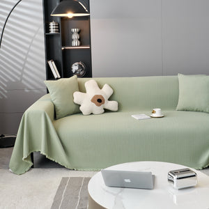 Waterproof Scratch Proof Herringbone Large Throw Blanket for Couch, Chenille Couch Cushion Covers for Pets