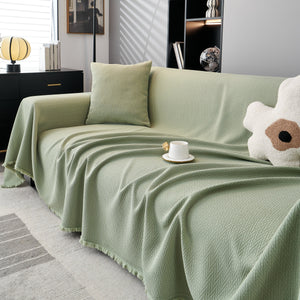 Waterproof Scratch Proof Herringbone Large Throw Blanket for Couch, Chenille Couch Cushion Covers for Pets