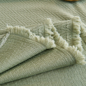 Waterproof Scratch Proof Herringbone Large Throw Blanket for Couch, Chenille Couch Cushion Covers for Pets