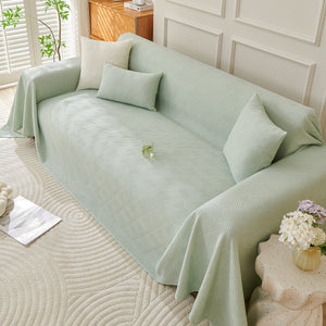 Cooling Scratch Proof Large Sofa Throw Cover, Geometric Texture Couch Protector
