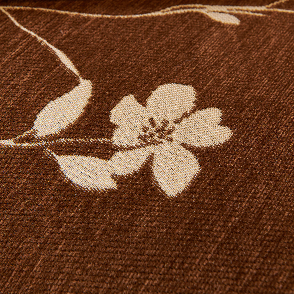 Floral Chenille Couch Cover, Non-Slip Sofa Slipcover Protector for Furniture