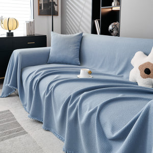 Waterproof Scratch Proof Herringbone Large Throw Blanket for Couch, Chenille Couch Cushion Covers for Pets