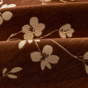 Floral Chenille Couch Cover, Non-Slip Sofa Slipcover Protector for Furniture