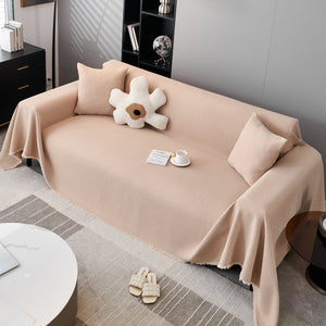 Waterproof Scratch Proof Herringbone Large Throw Blanket for Couch, Chenille Couch Cushion Covers for Pets