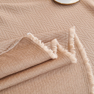 Waterproof Scratch Proof Herringbone Large Throw Blanket for Couch, Chenille Couch Cushion Covers for Pets