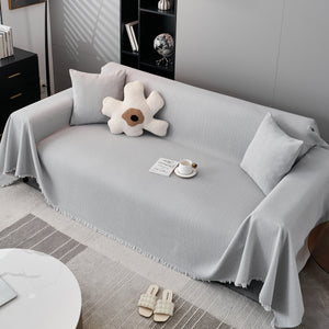 Waterproof Scratch Proof Herringbone Large Throw Blanket for Couch, Chenille Couch Cushion Covers for Pets