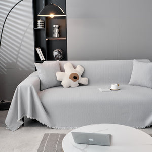 Waterproof Scratch Proof Herringbone Large Throw Blanket for Couch, Chenille Couch Cushion Covers for Pets