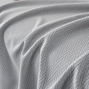 Waterproof Scratch Proof Herringbone Large Throw Blanket for Couch, Chenille Couch Cushion Covers for Pets
