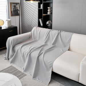 Waterproof Scratch Proof Herringbone Large Throw Blanket for Couch, Chenille Couch Cushion Covers for Pets