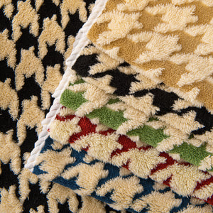 Winter Thickened Sherpa Fleece Houndstooth Sofa Cushion, Non-slip Sofa Cover with Plush