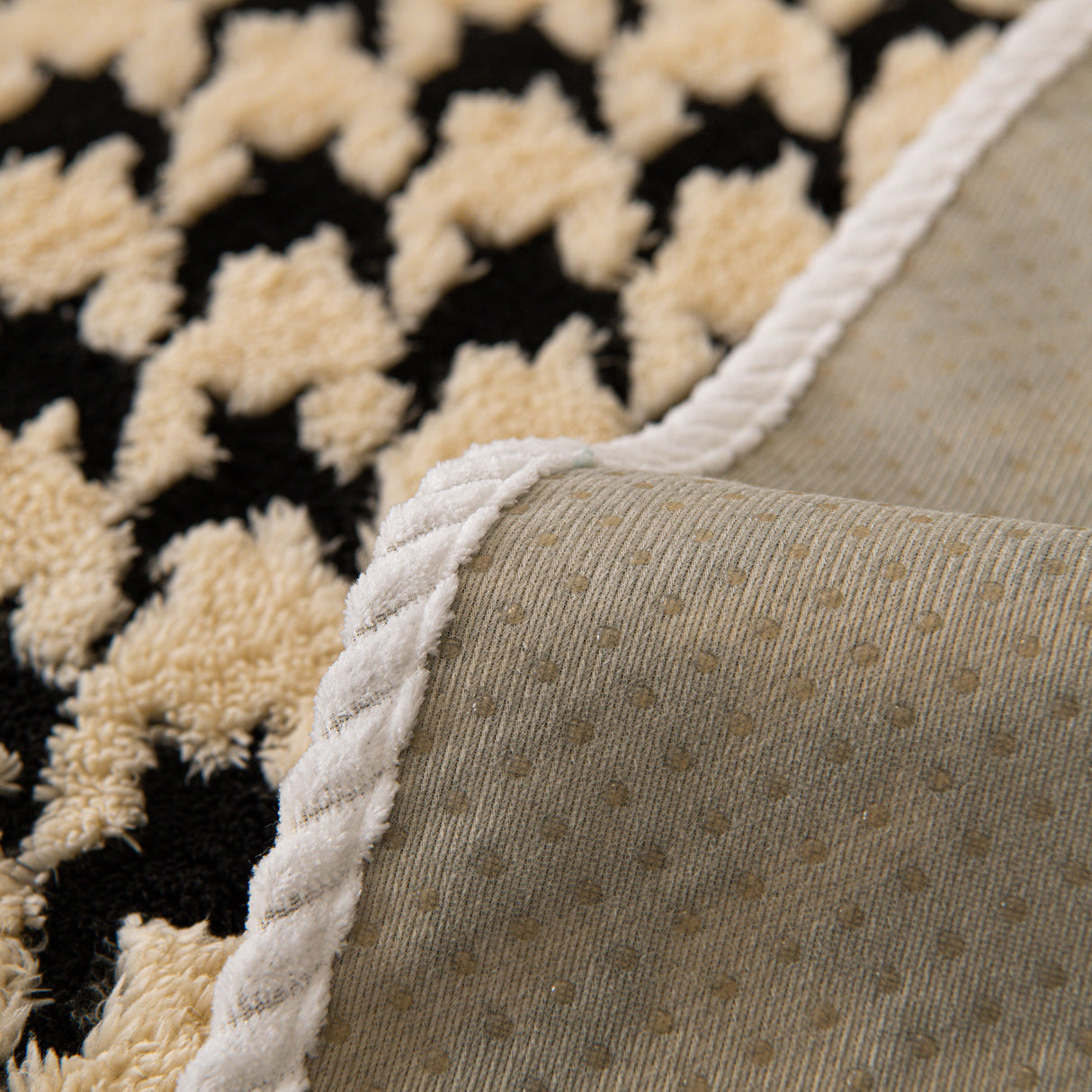 Winter Thickened Sherpa Fleece Houndstooth Sofa Cushion, Non-slip Sofa Cover with Plush