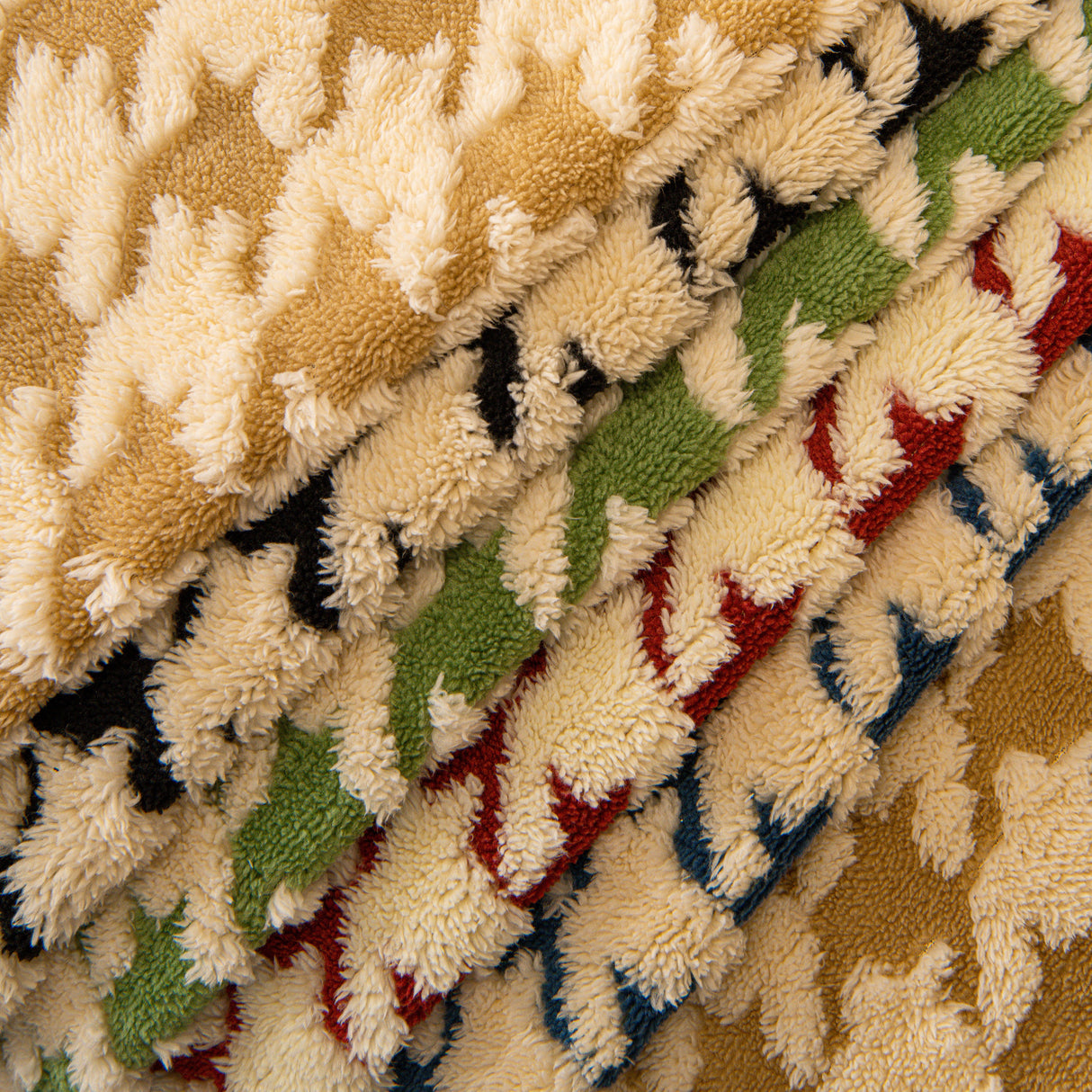 Winter Thickened Sherpa Fleece Houndstooth Sofa Cushion, Non-slip Sofa Cover with Plush