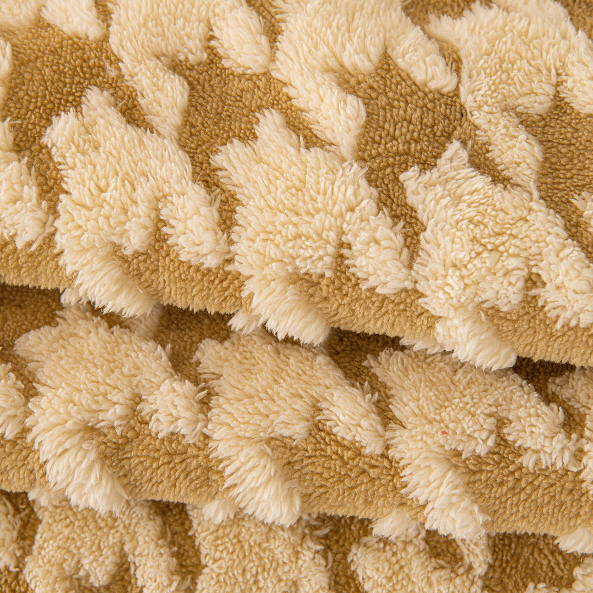 Winter Thickened Sherpa Fleece Houndstooth Sofa Cushion, Non-slip Sofa Cover with Plush