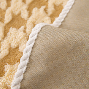 Winter Thickened Sherpa Fleece Houndstooth Sofa Cushion, Non-slip Sofa Cover with Plush