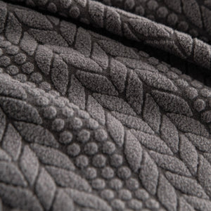 High Stretch Wheat Ear Embossed Textured Couch Slipcover, Water Repellent Sofa Cover