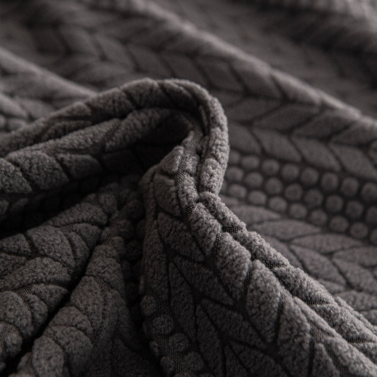 High Stretch Wheat Ear Embossed Textured Couch Slipcover, Water Repellent Sofa Cover