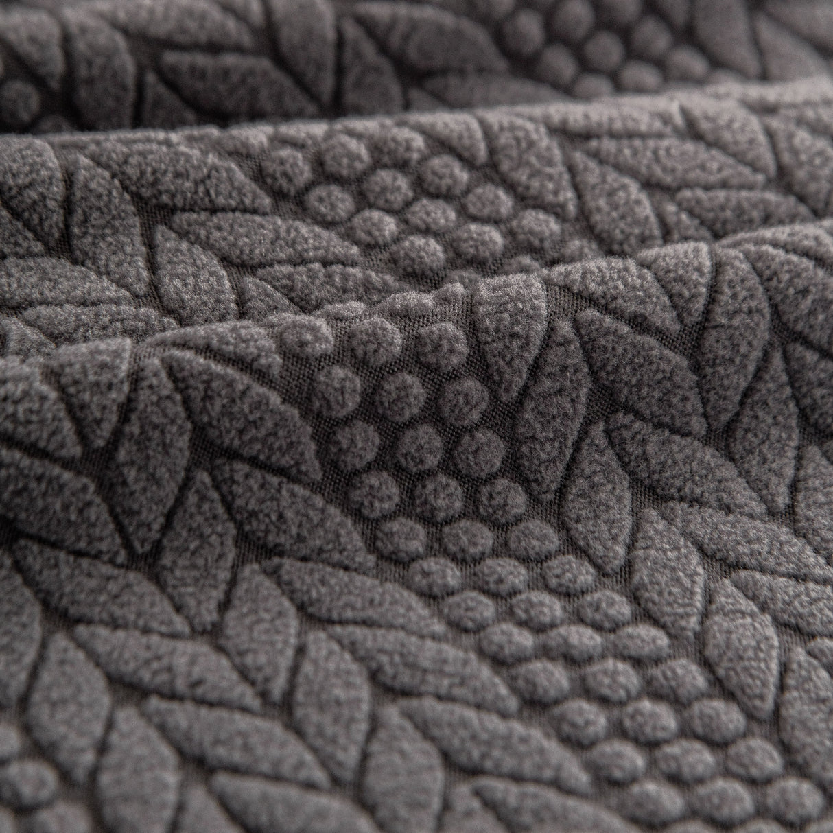 High Stretch Wheat Ear Embossed Textured Couch Slipcover, Water Repellent Sofa Cover