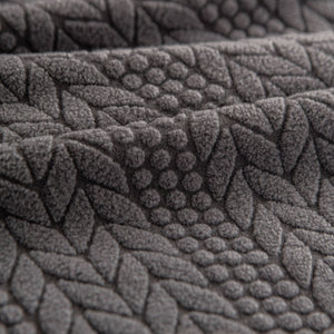 High Stretch Wheat Ear Embossed Textured Couch Slipcover, Water Repellent Sofa Cover