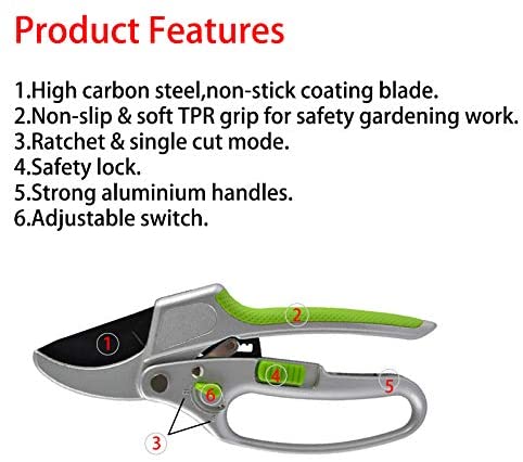 2 in 1 Ratchet Clippers by Garden Guru
