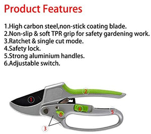 2 in 1 Ratchet Clippers by Garden Guru