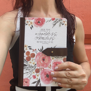 Darling You Are a Goddess Strap Journal | Inspirational Motivational Notebook