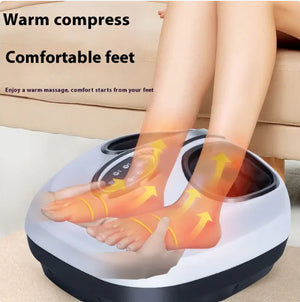 Automatic Shiatsu Foot Massager with Acupoint Kneading & Airbag – Home Electric Heat & Air Pressure Massage Machine