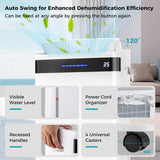 4500 Sq. Ft 57 Pint Dehumidifier for Home and Basement-White