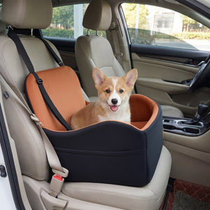 Detachable Dog Booster Car Seat Fits Front and Back Seat