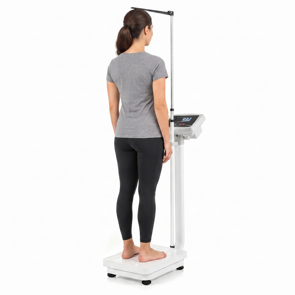 Digital Height and Weight Scale with Height Rod 400 lbs & LED Display