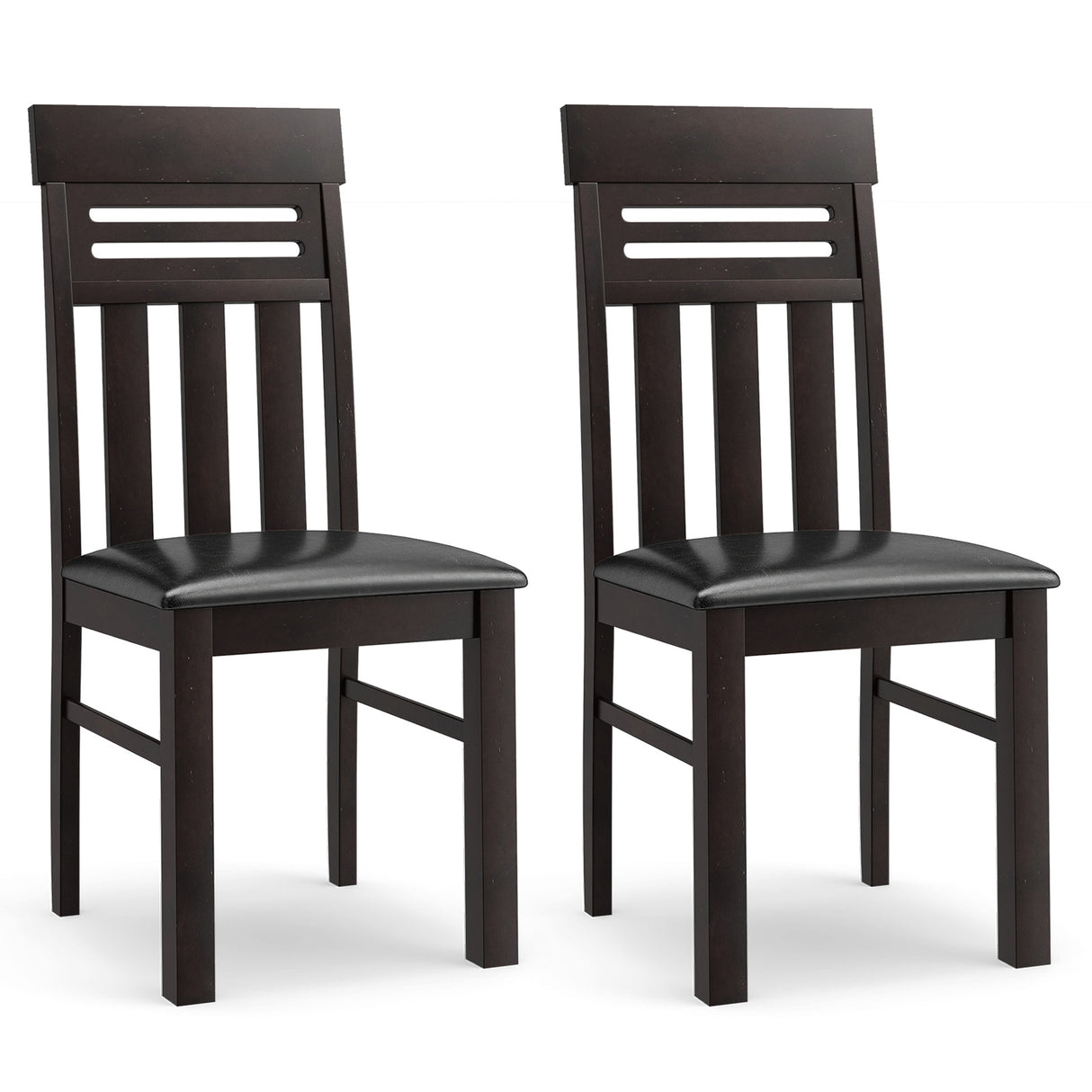 Dining Chairs High Back Dining Room Chairs Set of 2-Brown