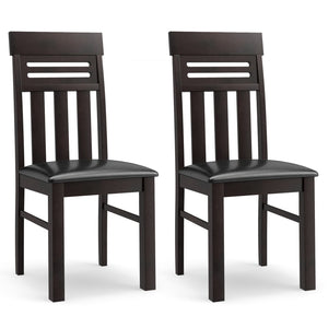 Dining Chairs High Back Dining Room Chairs Set of 2-Brown
