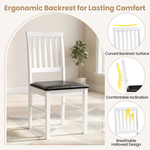 Dining Chairs Set of 2 Modern Mid Century Dining Room Chairs-White