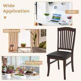 Wooden Entryway Bench Farmhouse Dining Bench with 400 LBS Weight Capacity-Brown