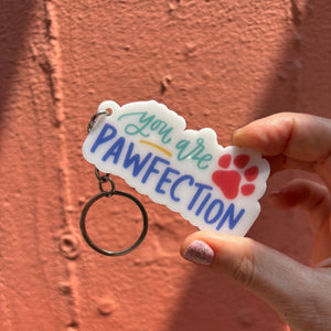 Dog-Themed Acrylic Keychains | 5 Style Options | Rescue Favorite Breed, I Woof You & Puppy Lover