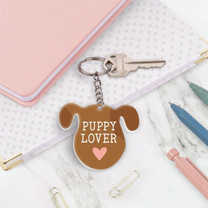 Dog-Themed Acrylic Keychains | 5 Style Options | Rescue Favorite Breed, I Woof You & Puppy Lover