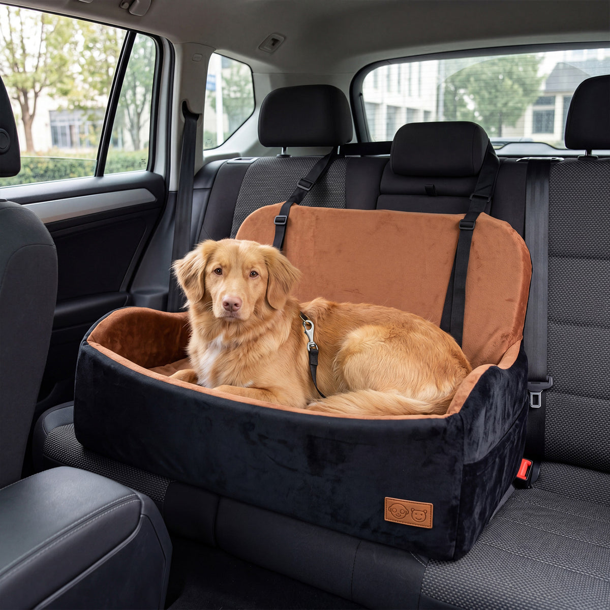 Dog Car Seat Foam Dog Booster Seat for Medium and Large Dogs