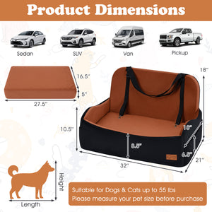 Dog Car Seat Foam Dog Booster Seat for Medium and Large Dogs