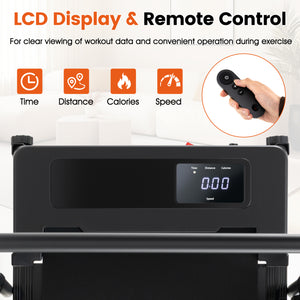 Dog Treadmill with Remote Control and LCD Display for Small Medium Dogs-Black
