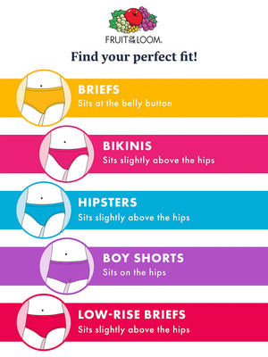 Fruit of the Loom girls Cotton Boyshort Underwear 8 14 Pack - Fashion Assorted