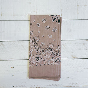 Dusty Rose Muted Color Bandana | Boho Hair Scarf Headband