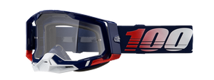 100% Racecraft 2 Goggles - Republic - Clear 50009-00022