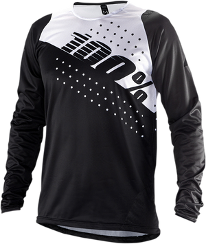 100% R-Core Long-Sleeve Jersey - Black/White - 2XL 40005-00014
