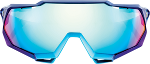 100% Speedtrap Sunglasses - Metallic Blue - Blue Mirror 61023-228-01