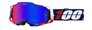 100% Armega Goggles - MX of Nations - HiPER Red/Blue Mirror 50003-00008