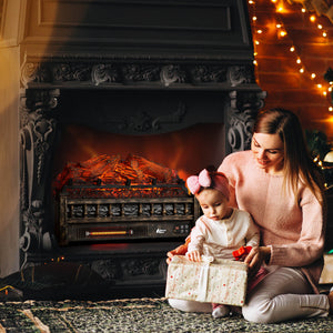 (Open) Eternal Flame EF23-LG Electric Fireplace Logs