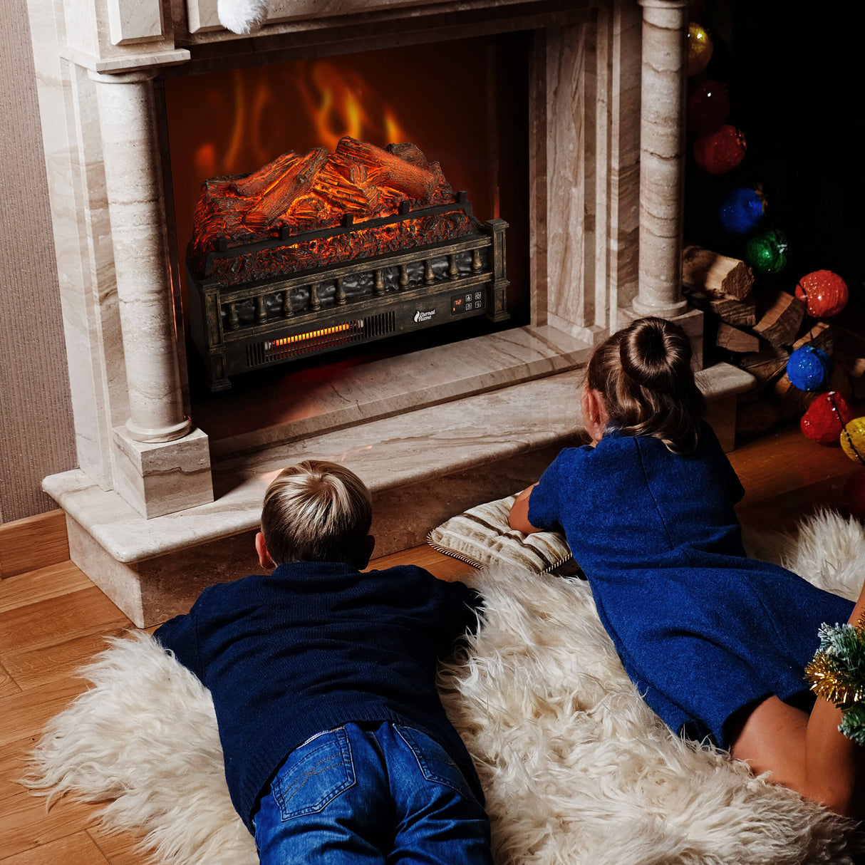 (Open) Eternal Flame EF23-LG Electric Fireplace Logs